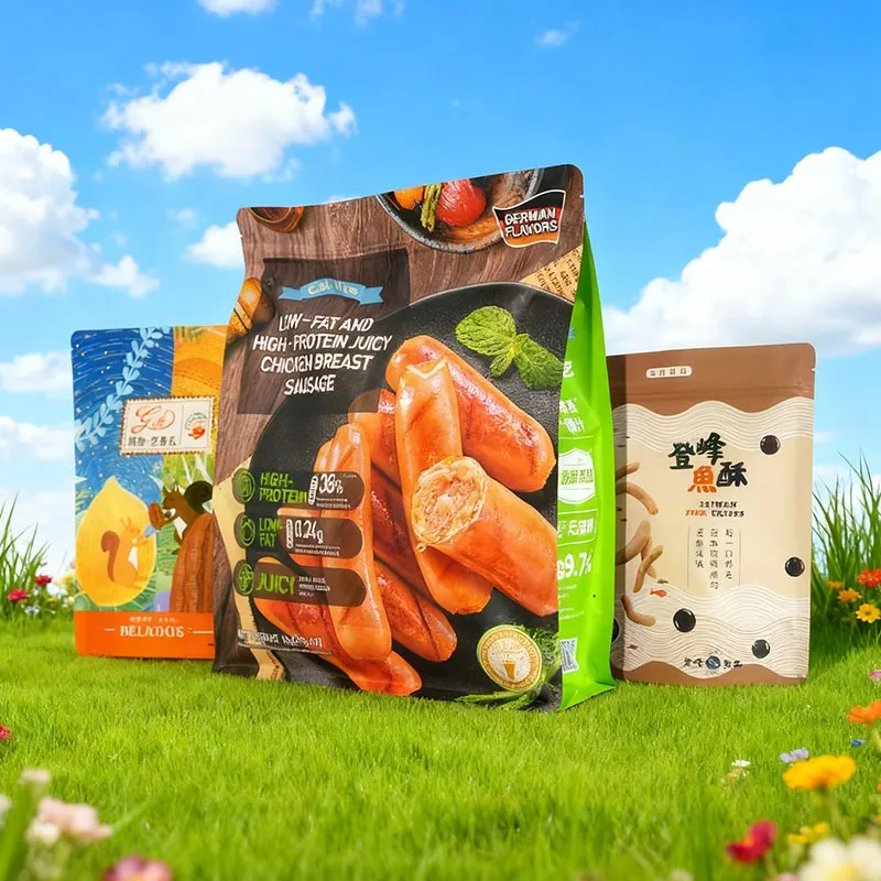 Sacs d'emballage de fruits secs et de noix en papier kraft écologique